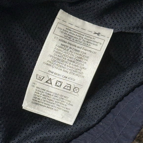 Vintage Adidas Tracksuit Set Mens XL Navy Blue Fill Zip Jacket Logo Pants Y2K - Picture 8 of 16